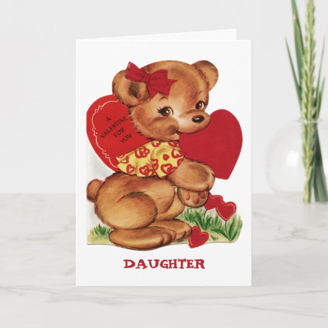 A Valentine for You Daughter Greeting Card (Front)