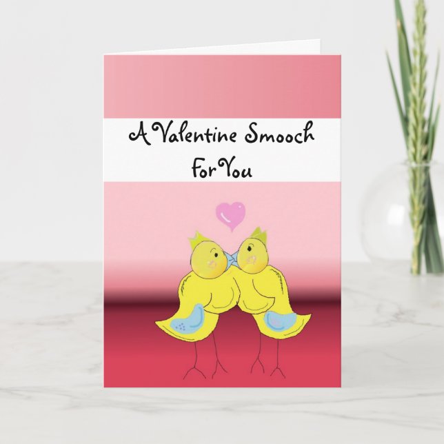 A Valentine Smooch Holiday Card (Front)