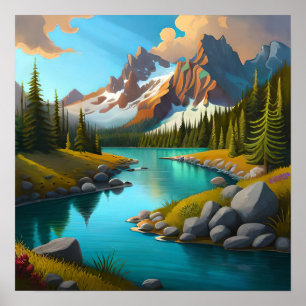 A Valley And A River Poster