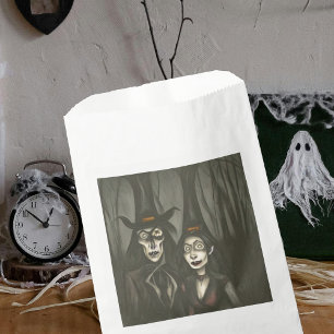 A vampire and a witch in Halloween Favour Bags