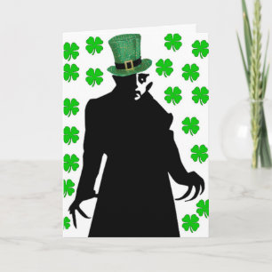 A Vampire on St. Patrick's Day Card