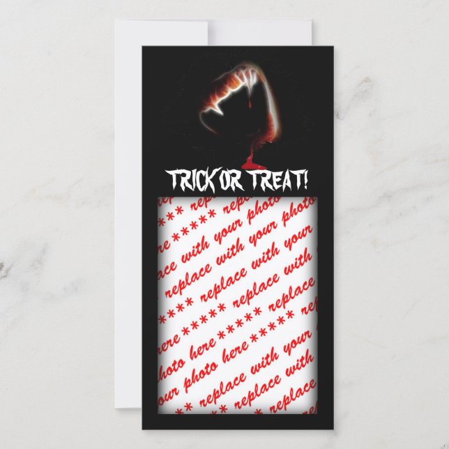 A Vampire's Kiss of Death Holiday Card (Front)