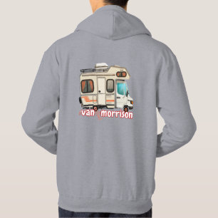 A Van Called Morrison. Camping and Surfer Unisex Hoodie