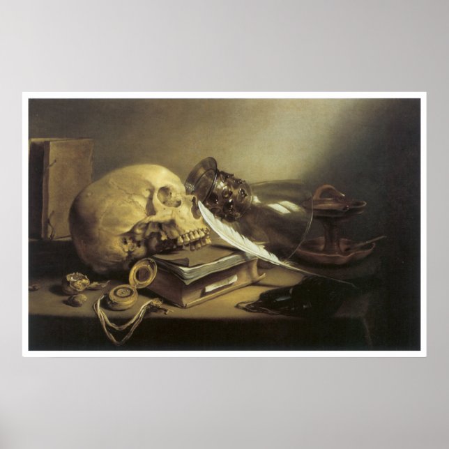 A Vanitas Still Life, 1645 Poster (Front)