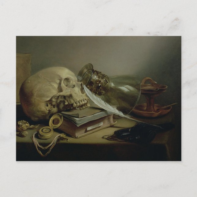 A Vanitas Still Life Postcard (Front)