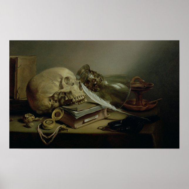 A Vanitas Still Life Poster (Front)