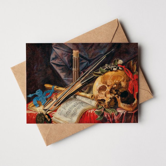 A Vanitas Still Life | Simon Renard de Saint-André Card (Creator Uploaded)