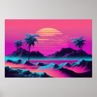 A Vaporwave Celebration of Oceanic Beauty