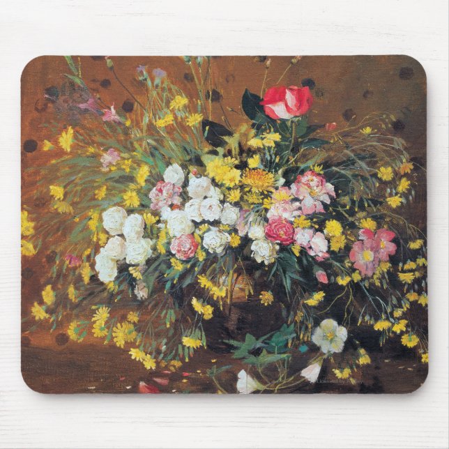A Vase of Flowers Mouse Mat (Front)