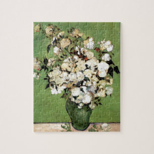 A Vase of Roses by Vincent Van Gogh Jigsaw Puzzle
