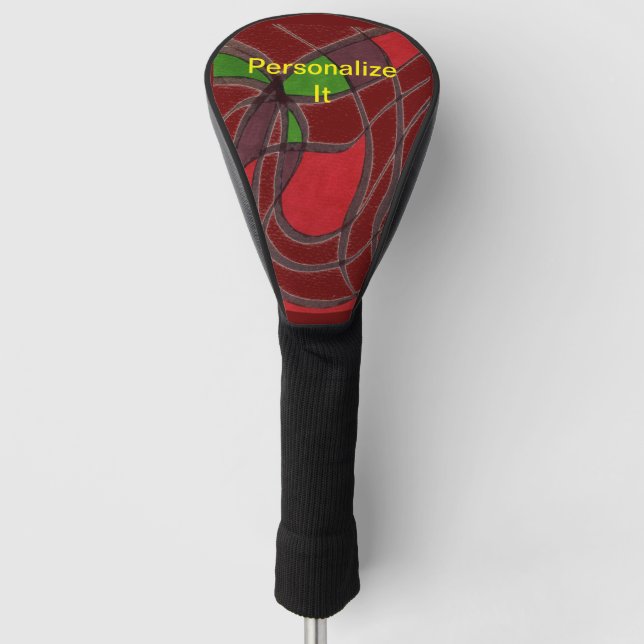 A vast array of subjects and designs adorn this    golf head cover (Front)