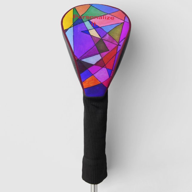 A vast array of subjects and designs adorn this    golf head cover (Front)