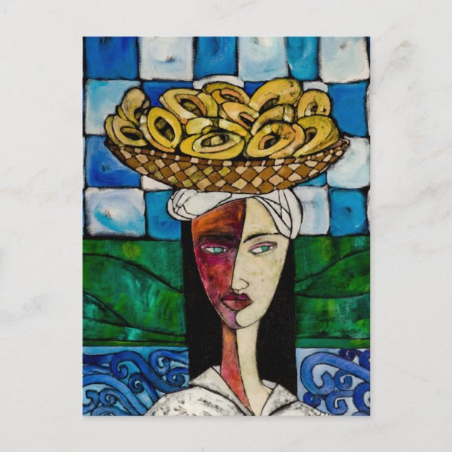 A vendedora de Chipas Postcard (Front)