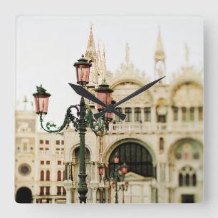 A Venetian Concerto Square Wall Clock