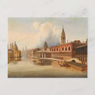 A Venetian Scene   Johann Wilhelm Jankowsky Postcard