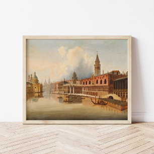 A Venetian Scene Johann Wilhelm Jankowsky Poster