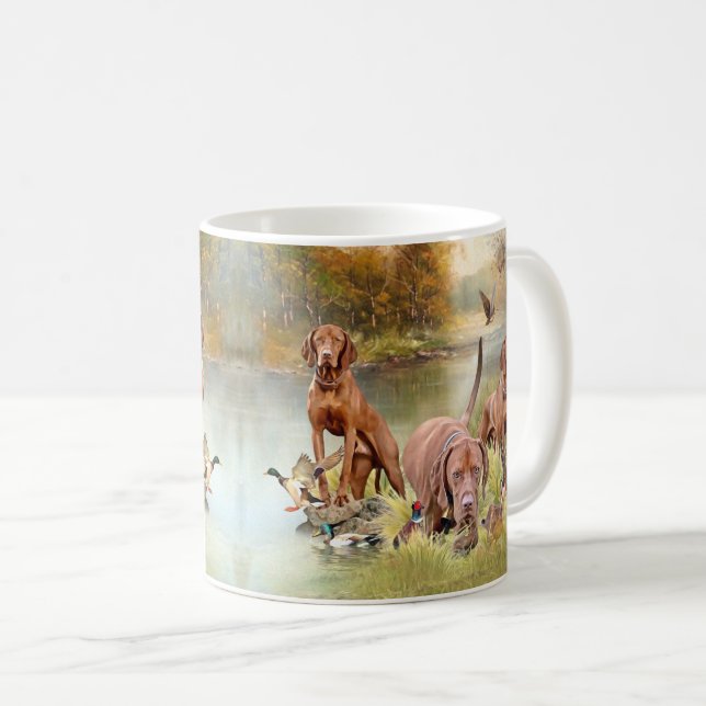 A versatile aristocrat in the Hungarian Vizsla Coffee Mug (Front Right)