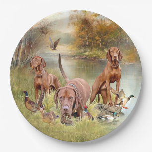 A versatile aristocrat in the Hungarian Vizsla Paper Plate