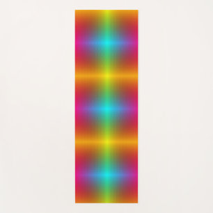 A vertical, vibrant, and symmetrical gradient yoga mat