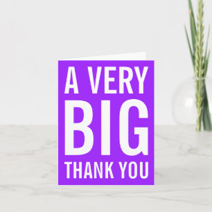 A Very Big Thank You Card