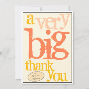 A Very Big Thank You Special Staff Appreciation Card