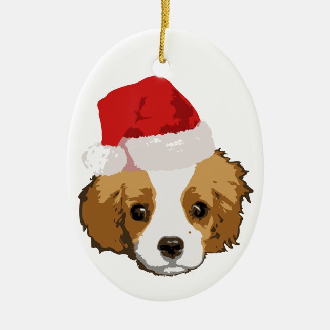 A Very Cavalier Christmas Oranament Ceramic Tree Decoration (Front)