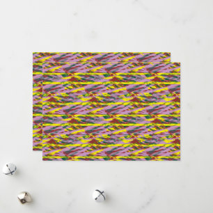 a very colourful pattern with a lot of different c holiday card