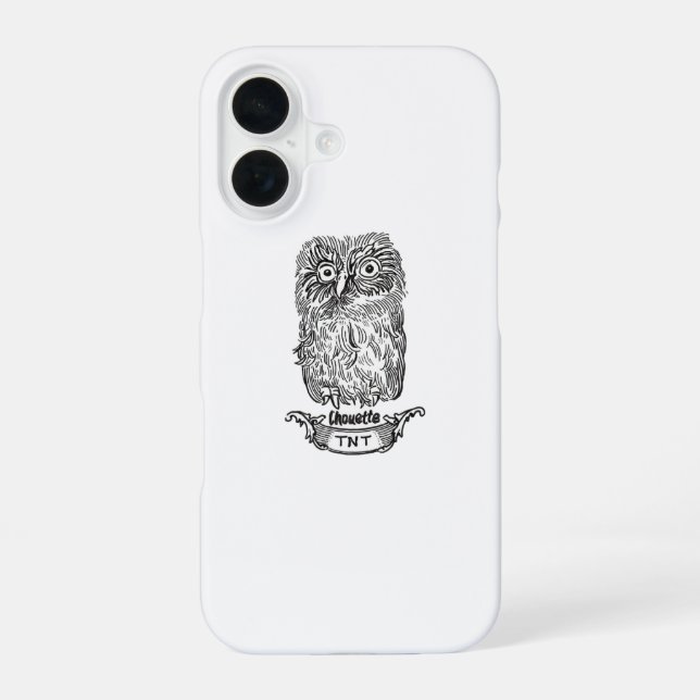 a very cool owl iPhone 16 case (Back)