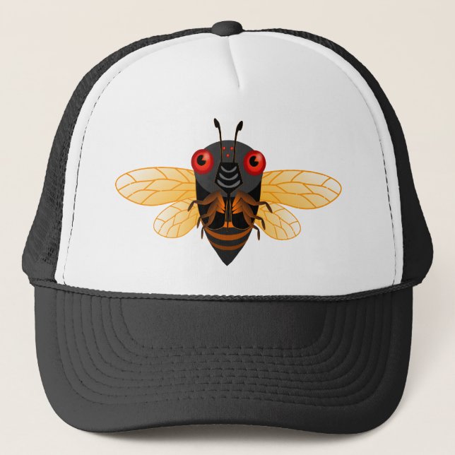 A very cute 17 year cicada trucker hat (Front)