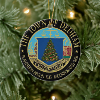 A Very Dedham Christmas Ceramic Tree Decoration