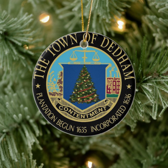 A Very Dedham Christmas Ceramic Tree Decoration (Tree)
