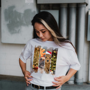 A Very Doggy Christmas Brush Stroke  T-Shirt