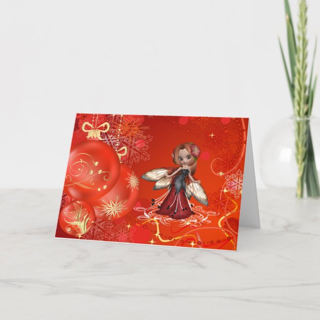 A Very Fairy Christmas Holiday Card (Front)