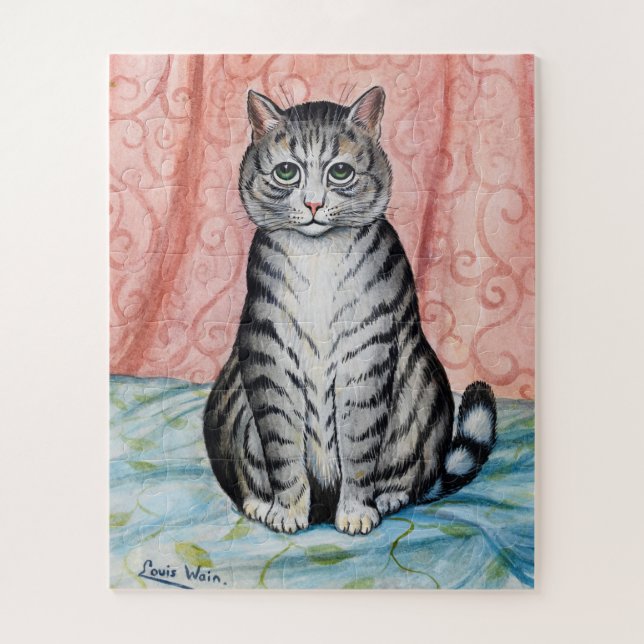 A Very Handsome Tabby Cat by Louis Wain Jigsaw Puzzle (Vertical)