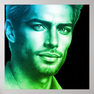 A Very Handsome Young Man on a 24x24 Wall Poster