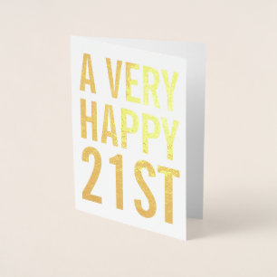 A Very Happy 21st Birthday Card