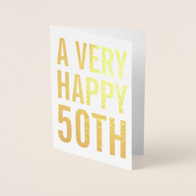 A Very Happy 50th Birthday Card (Front)