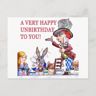 A Very Happy Unbirthday to You! Postcard