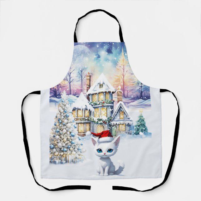 A VERY KIT KAT CHRISTMAS APRON (Front)