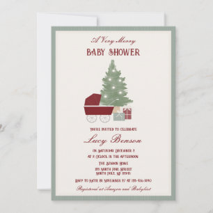 A Very Merry Baby Shower Invitation