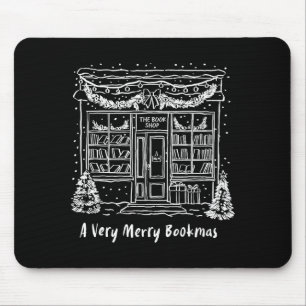 A Very Merry Bookmas Cozy Christmas Bookstore Holi Mouse Mat