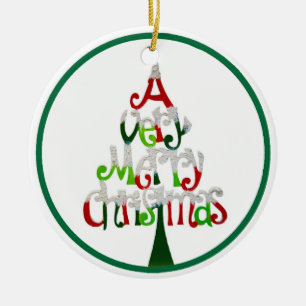 A Very Merry Christmas Ceramic Tree Decoration