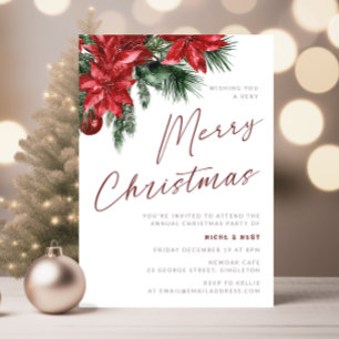 A Very Merry Christmas Classic Party Invitation