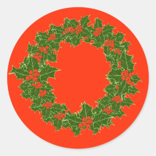A Very Merry Christmas  Classic Round Sticker