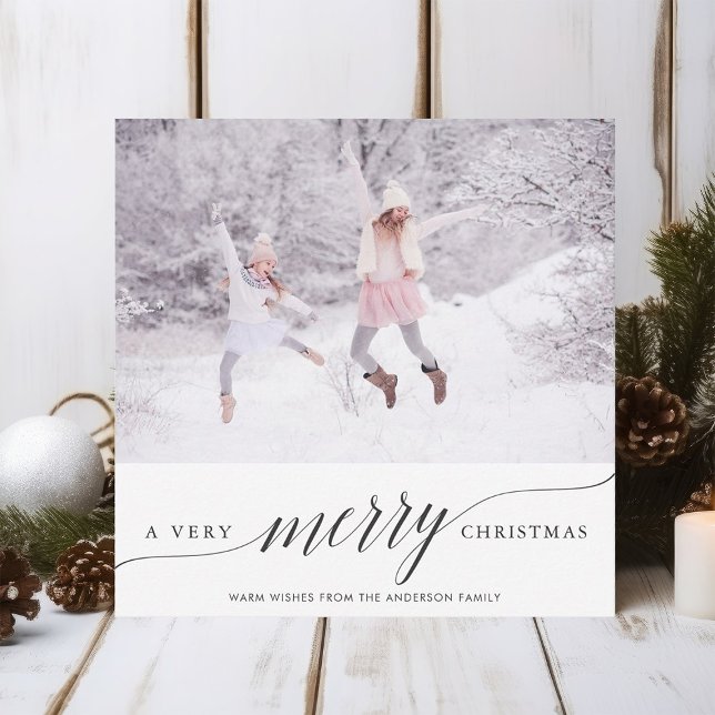 A Very Merry Christmas Holiday Photo Card (Creator Uploaded)