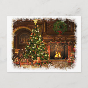 A Very Merry Christmas Holiday Postcard