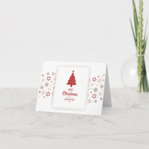A Very Merry Christmas Holiday Pregnancy Announce Card
