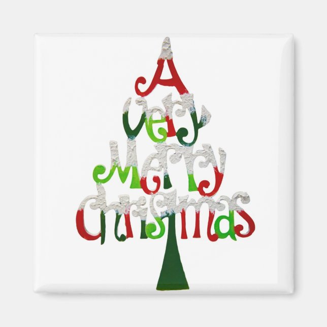 A Very Merry Christmas Magnet (Front)