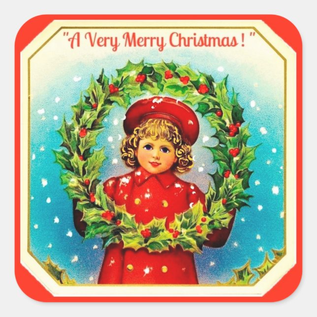 A Very Merry Christmas Sticker (Front)