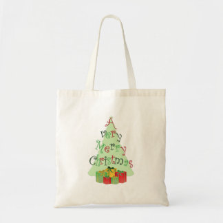 A Very Merry Christmas Tree and Gifts  Tote Bag